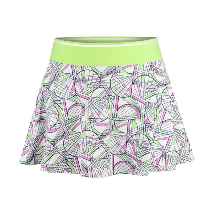 PRINTED FLOUNCE SKIRT