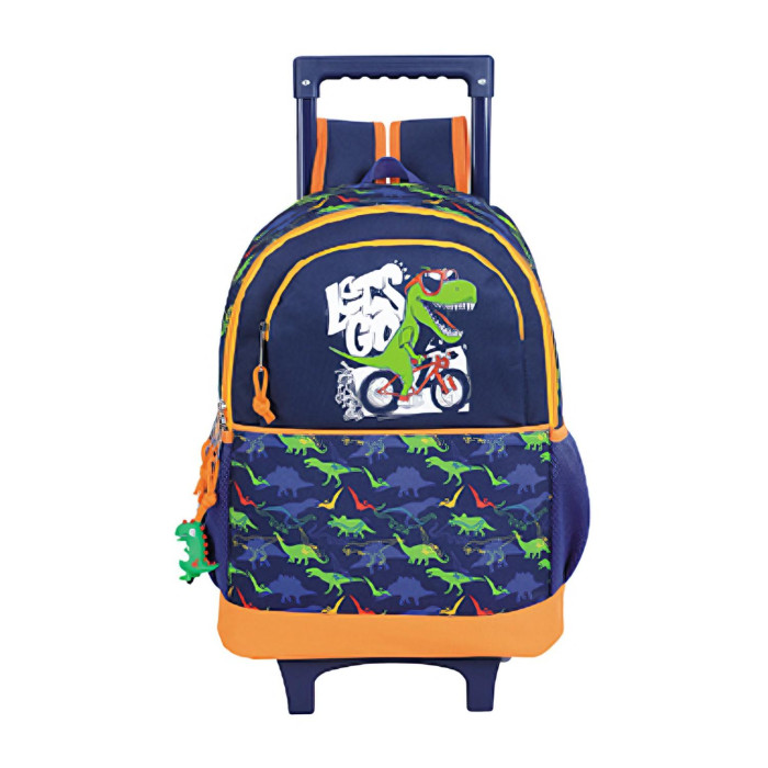 MOCHILA MORRAL GRANDE CON RUEDAS DINO BIKE