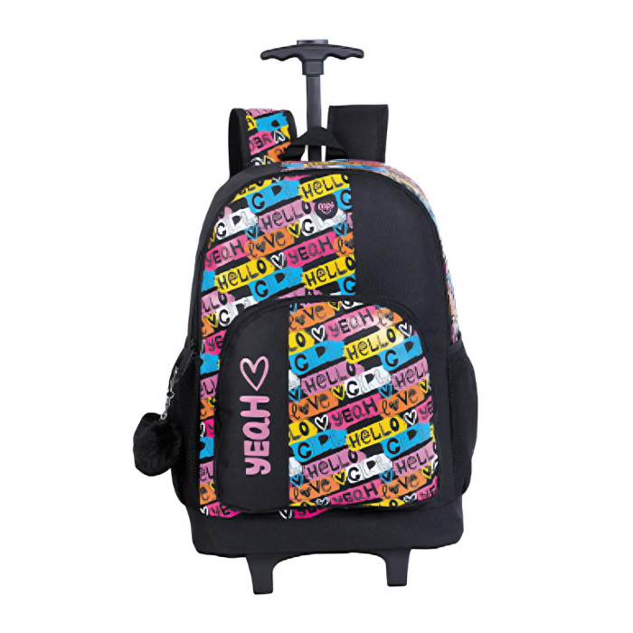 MOCHILA MORRAL GRANDE CON RUEDAS JOY GRAFFITI