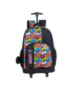 MOCHILA MORRAL GRANDE CON RUEDAS JOY GRAFFITI
