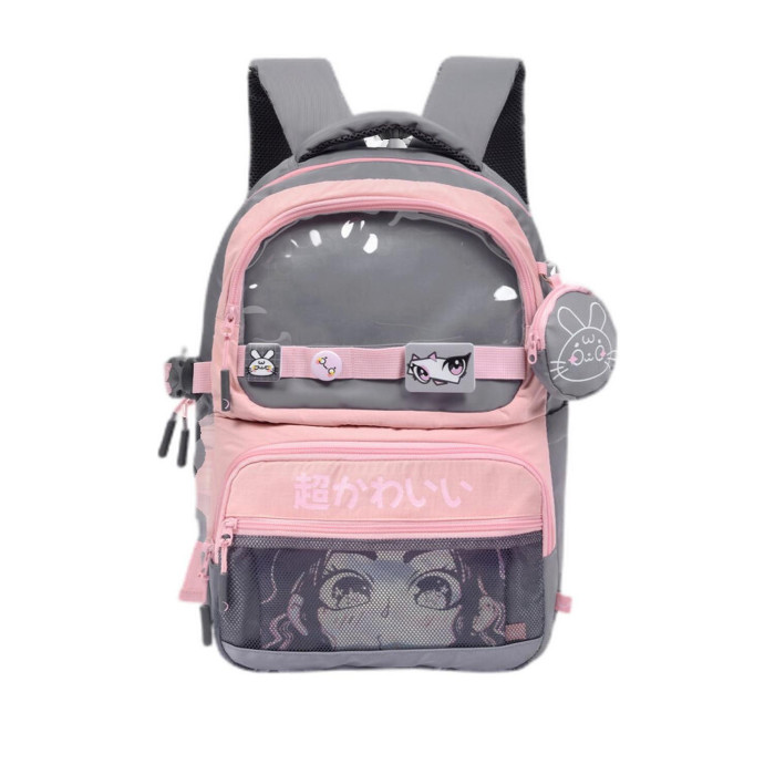 MOCHILA/MORRAL TALLA M + ESTUCHE PLANO DELTA KAWAI