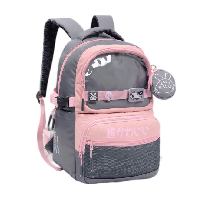 MOCHILA/MORRAL TALLA M + ESTUCHE PLANO DELTA KAWAI