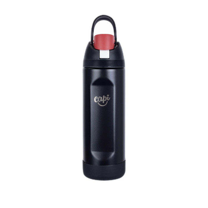 BOTELLA CURVED 720ML BLACKRED