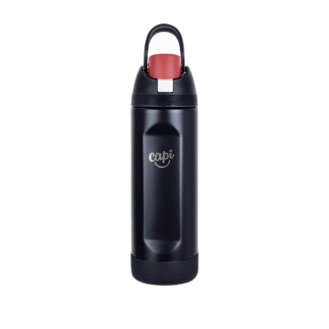 BOTELLA CURVED 720ML BLACKRED