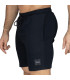 SHORT WAFFLE 7"  BK