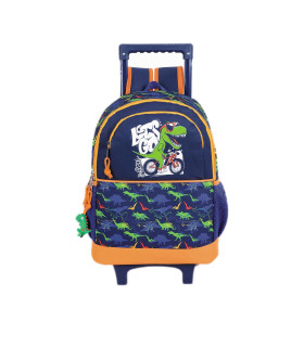 MOCHILA MORRAL GRANDE CON RUEDAS DINO BIKE