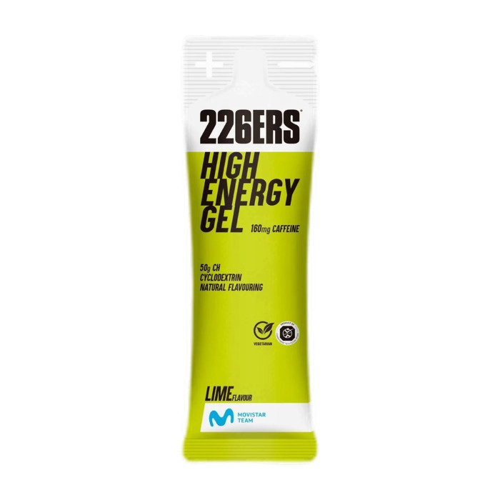 HIGH ENERGY GEL 76GR CAFFEINE LIME 160MG