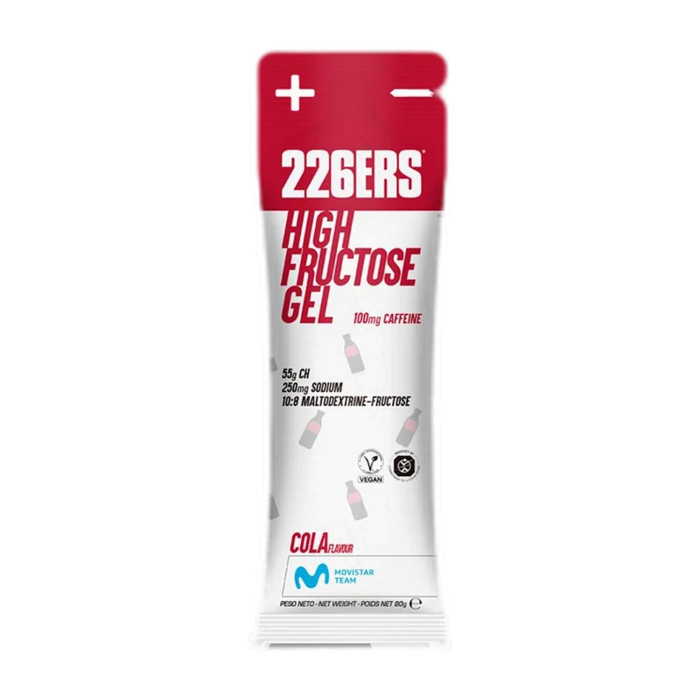 HIGH FRUCTOSE GEL 80 GR. CAFEINA COLA